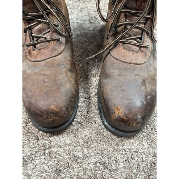 Wolverine Men's Waterproof Work Boots Size 11EW Steel Toe Brown Leather Workwear - Picture 8 of 9